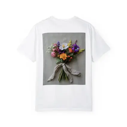 Wildflower Bouquet Tied With Linen Ribbon