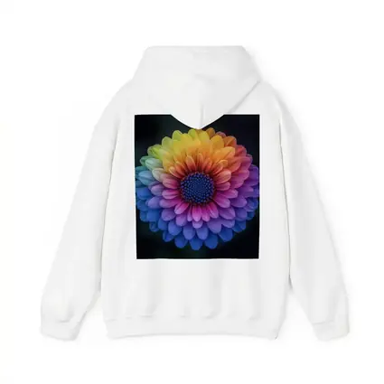 Rainbow Chrysanthemum Flower Dark Background