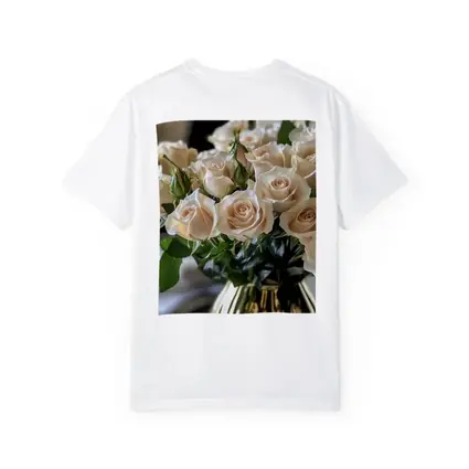Cream Roses Bouquet in Gold Vase