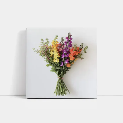 Snapdragon Wildflower Bouquet White Background