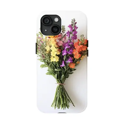 Snapdragon Wildflower Bouquet White Background