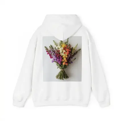 Colorful Snapdragon Bouquet On White Background