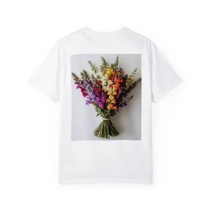 Colorful Snapdragon Bouquet On White Background
