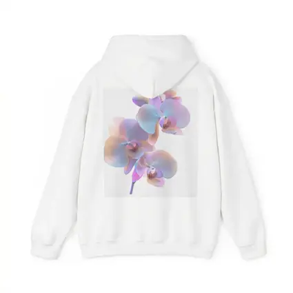 Pastel Orchid Flowers on White Background