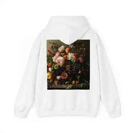 Dutch Still Life Flowers Fruit Marble Table