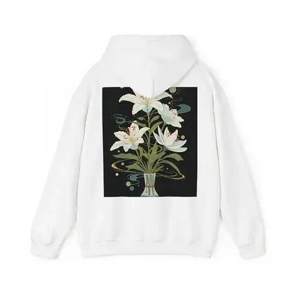White Lily Bouquet Dark Mystical Art