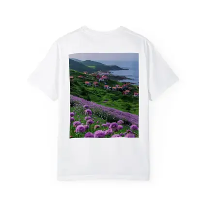 Purple Allium Flowers Coastal Village Green Hills
