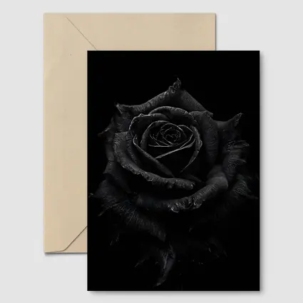 Black Rose Dark Moody Floral Photography