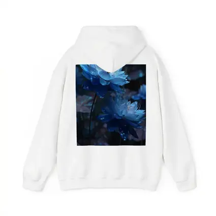 Blue Lotus Flowers Dark Moody Floral
