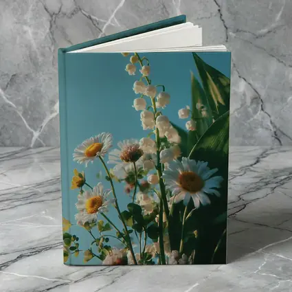 Daisies And Lily Of The Valley Blue Sky