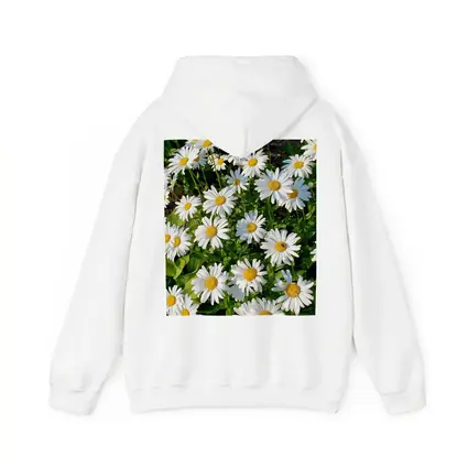 White Daisies Blooming In Green Garden