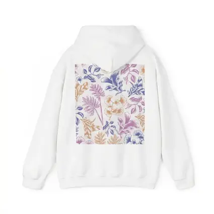 Tropical Floral Pattern Pastel Pink Purple