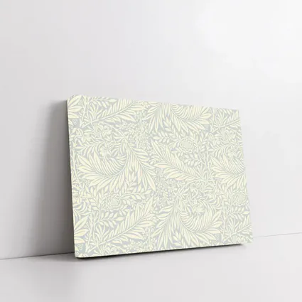 Botanical Leaf Floral Pattern Soft Blue