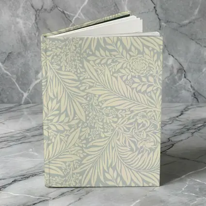 Botanical Leaf Floral Pattern Soft Blue