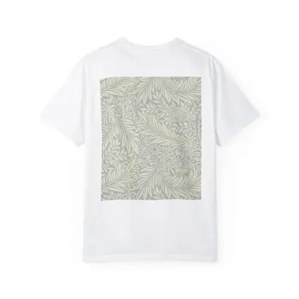 Botanical Leaf Floral Pattern Soft Blue