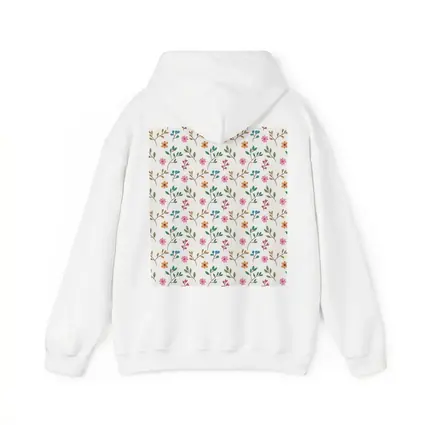 Small Wildflowers and Leaves Floral Pattern
