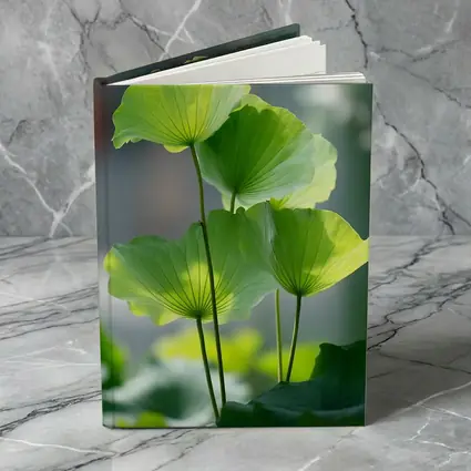 Lotus Leaves Green Light Soft Background
