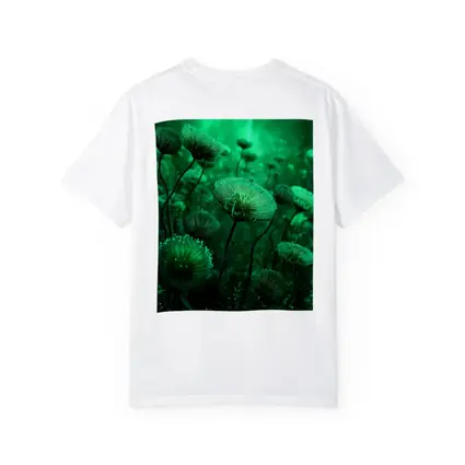Glowing Green Fantasy Dandelion Field Art