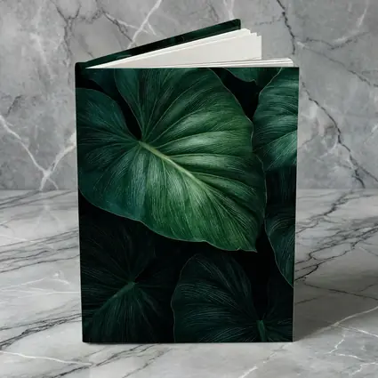 Dark Green Tropical Elephant Ear Leaves