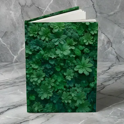 Dense Green Floral Wall Art Nature