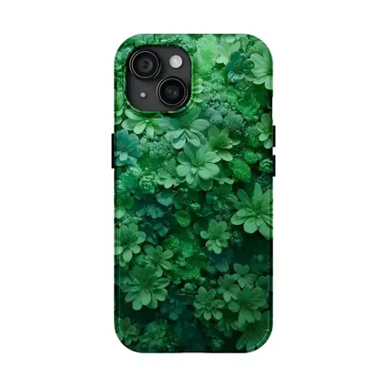 Dense Green Floral Wall Art Nature
