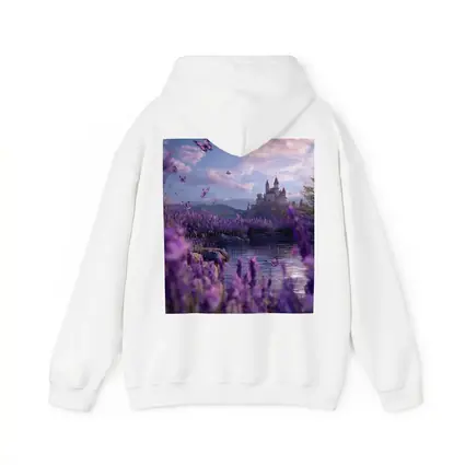 Lavender Fields Castle Butterflies Purple Fantasy