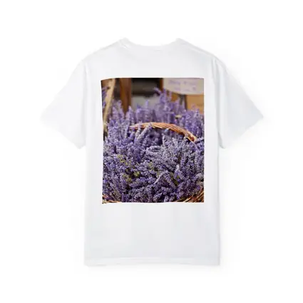 Lavender Bundles in Wicker Basket Market