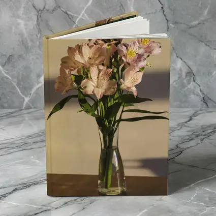 Pink Alstroemeria Bouquet in Glass Vase