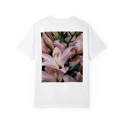 Pink Lily Flowers Close Up Dark Background