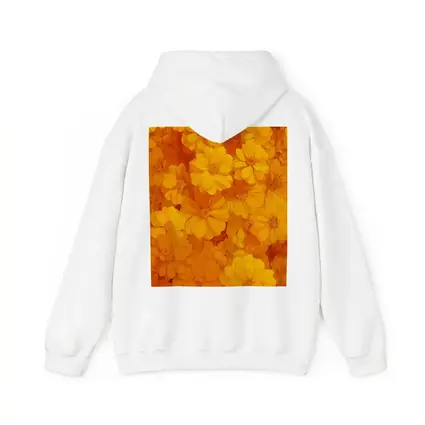 Yellow Orange Cosmos Flowers Floral Pattern