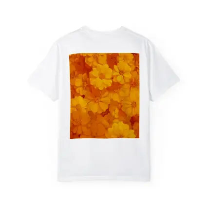 Yellow Orange Cosmos Flowers Floral Pattern