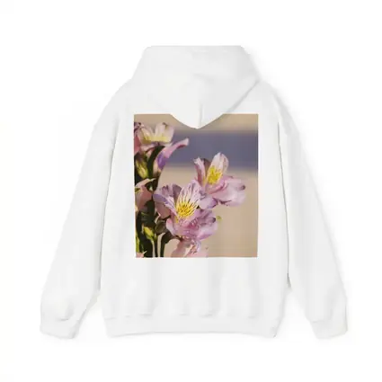 Pink Alstroemeria Flowers Soft Beige Background
