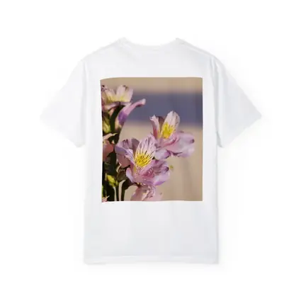 Pink Alstroemeria Flowers Soft Beige Background