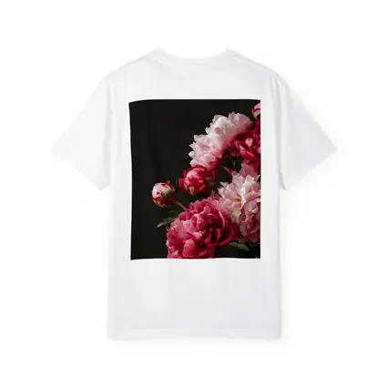 Pink Peonies Bouquet On Dark Background