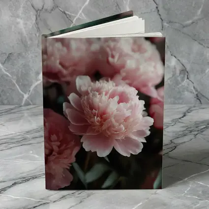 Pink Peonies Blooming Soft Floral Arrangement