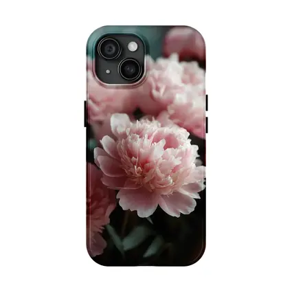 Pink Peonies Blooming Soft Floral Arrangement