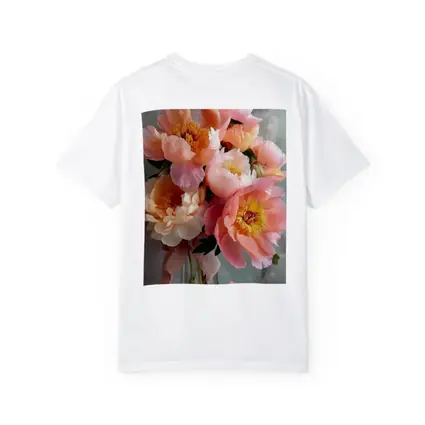 Pink Peony Bouquet In Glass Vase