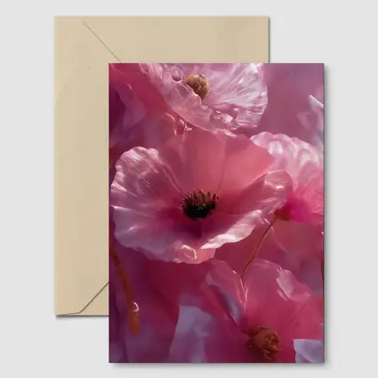 Pink Poppy Flowers Soft Dreamy Floral