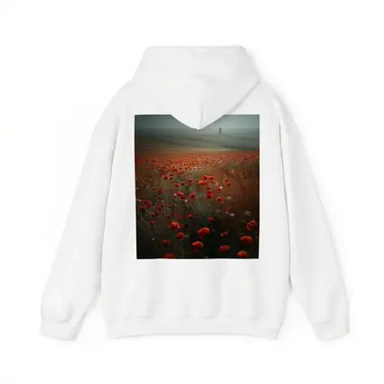 Red Poppies Field Misty Countryside Landscape
