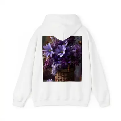 Purple Lilac Dahlias Wicker Basket Floral Arrangement