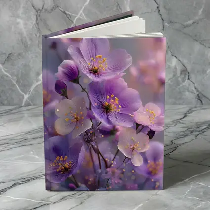 Purple Wildflowers Soft Dreamy Bokeh Background