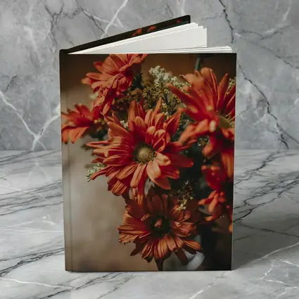 Red Chrysanthemums Bouquet Warm Dark Background