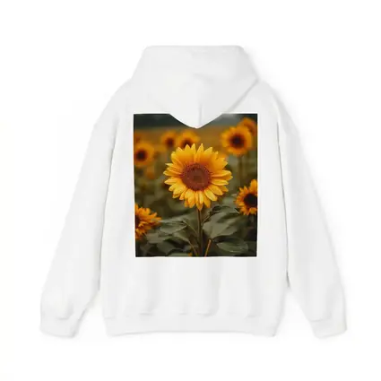Sunflower Field Golden Blooms Overcast Sky