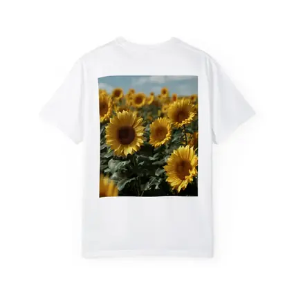 Sunflower Field Under Bright Blue Sky