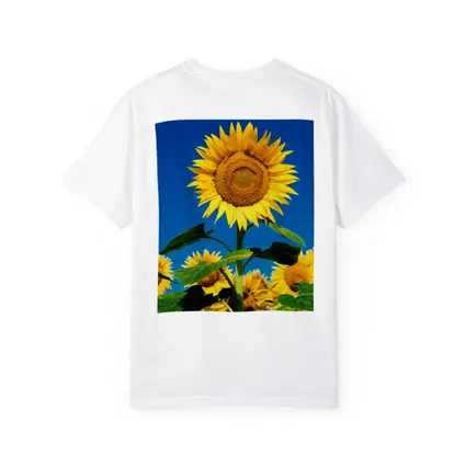 Sunflower Field Against Clear Blue Sky