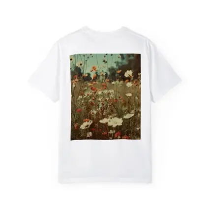 Retro Wildflower Field Soft Summer Meadow