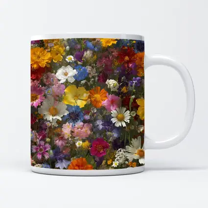 Colorful Wildflower Mix Dense Floral Arrangement