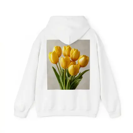 Yellow Tulips Bouquet On Beige Background