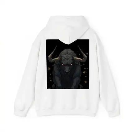 Dark Bull Anime Art Black Background