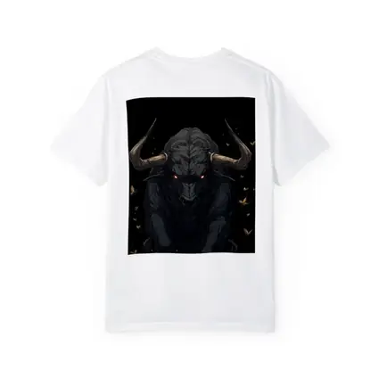 Dark Bull Anime Art Black Background